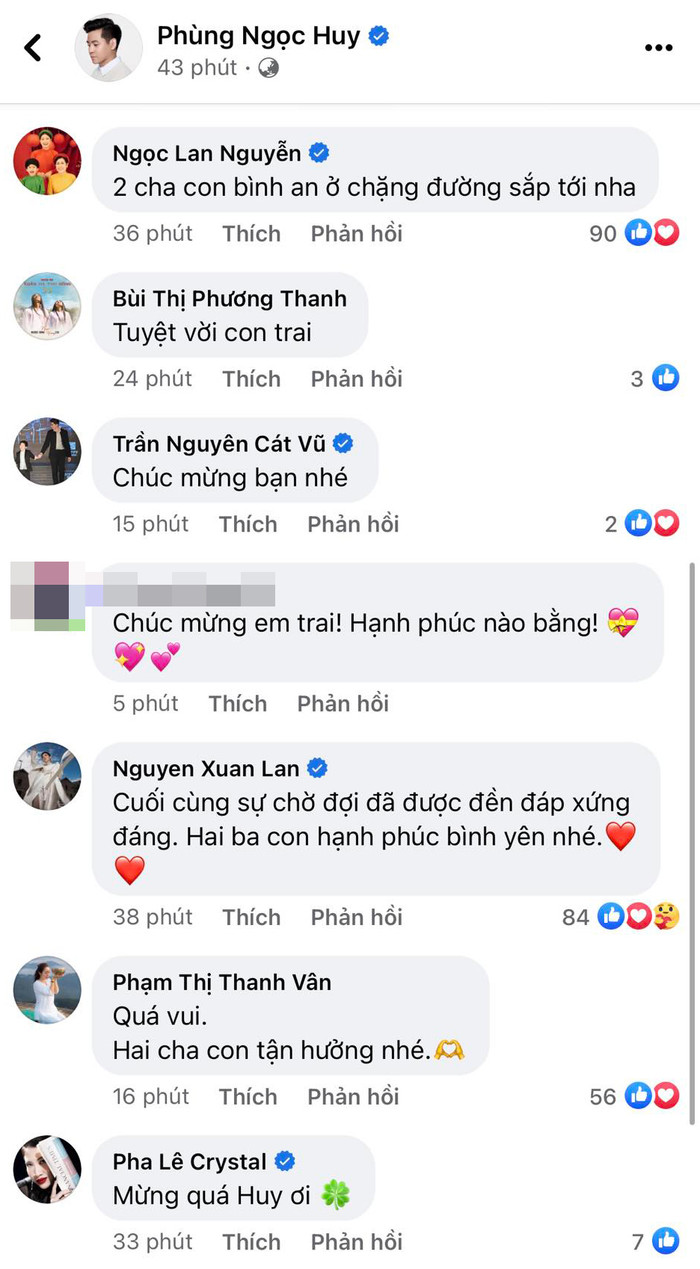 Phùng Ngọc Huy đoàn tụ bé Lavie sau nhiều năm, sao Việt để lại lời chúc mừng Ảnh 2