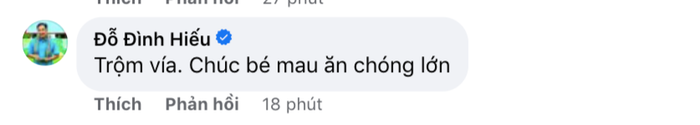 Nhiều đồng nghiệp thân thiết đã để lại lời chúc đến con gái Long Đẹp Trai.