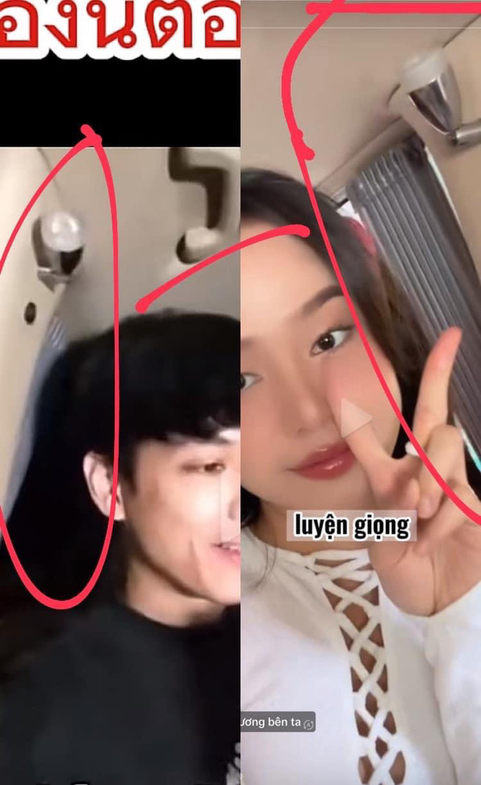 Những hình ảnh được netizen 'soi', chỉ ra 'hint' hẹn hò của Tiểu Vy. Hoa hậu Thanh Thuỷ cũng bị réo gọi. (Ảnh: Thế giới Hoa hậu).