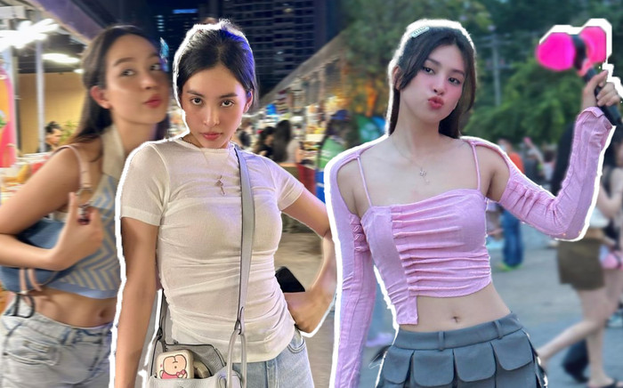 Tiểu Vy mặc 'nửa kín nửa hở' ở những lần bị đồn đi Thái hẹn hò bạn trai diễn viên Ảnh 2