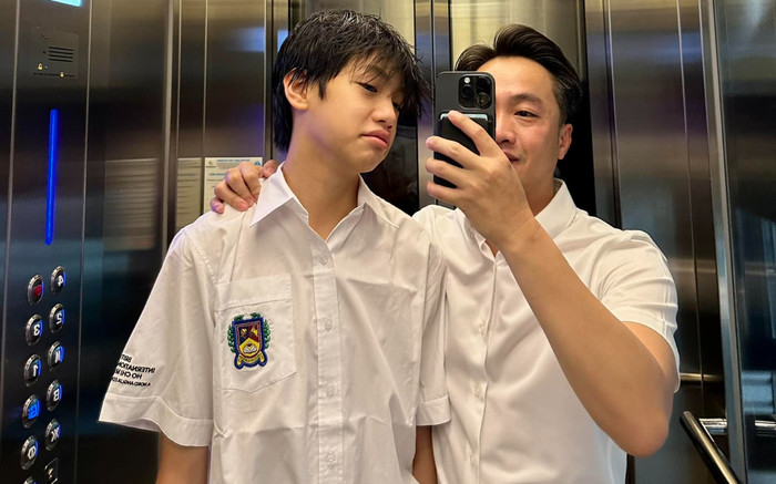 Cường Đô La đưa quý tử Subeo tựu trường, chiều cao nổi bật của nhóc tỳ gây chú ý Ảnh 2