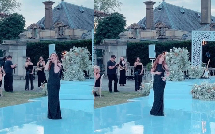 Hát tại đám cưới bạn thân, cô gái khiến cô dâu chú rể 'tàng hình' Ảnh 2