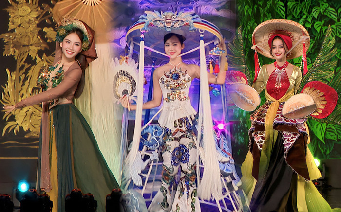 Dàn Hoa, Á hậu lộng lẫy tổng duyệt Trang phục dân tộc Miss Grand VN 2023 Ảnh 2