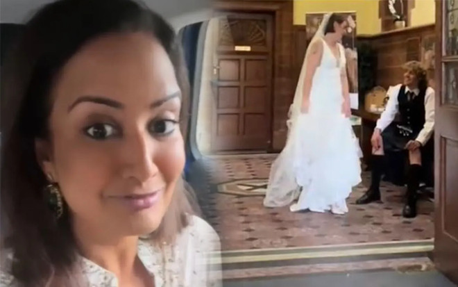 Vượt 4.800km đến dự đám cưới bạn, cô gái sững sờ khi thấy cô dâu chú rể Ảnh 2