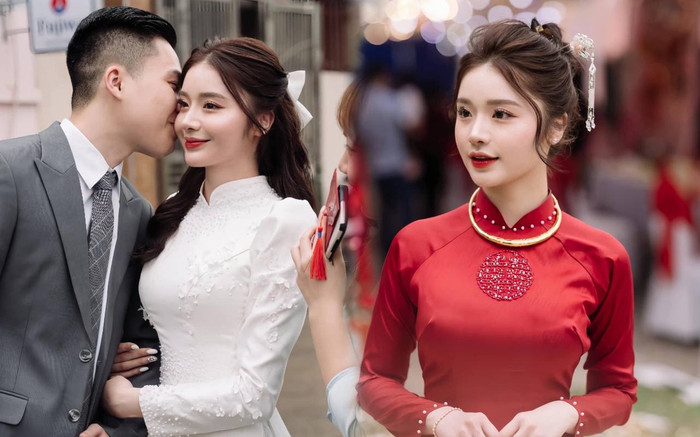 Cô dâu Gen Z gây sốt cõi mạng với visual đẹp ngút ngàn Ảnh 2