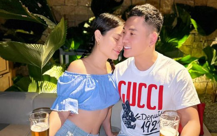 Phương Trinh Jolie và Lý Bình 'trốn con', thể hiện tình cảm ngọt lịm hậu sinh quý tử Ảnh 2