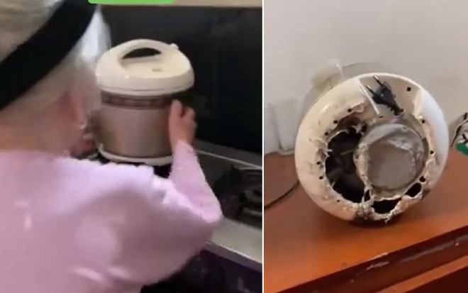 Cụ bà 92 tuổi giúp con cháu nấu cơm khiến cả nhà bật cười vì cái kết Ảnh 2