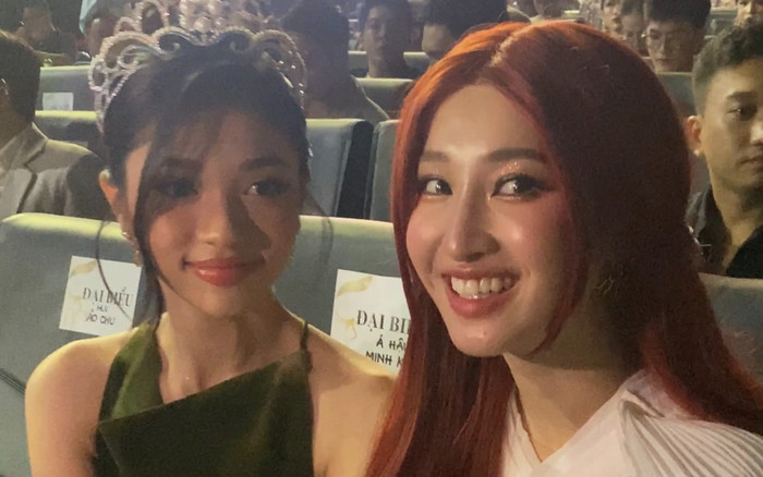 Á hậu Phương Nhi và Minh Kiên chung một khung hình, ngại ngùng khi nói về nhau Ảnh 2