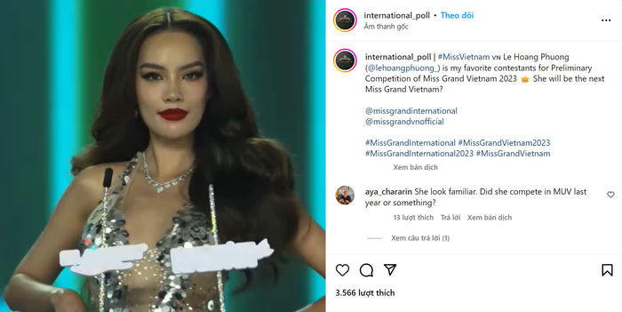 Lê Hoàng Phương được các chuyên trang sắc đẹp nước ngoài dự đoán đăng quang Hoa hậu Hòa bình Việt Nam 2023.