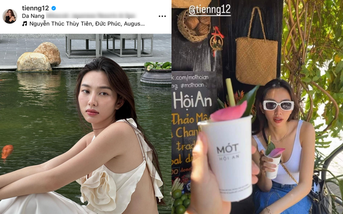 Hoa hậu Thùy Tiên hiện đang ở Đà Nẵng trong chuyến công tác kết hợp nghỉ dưỡng. 