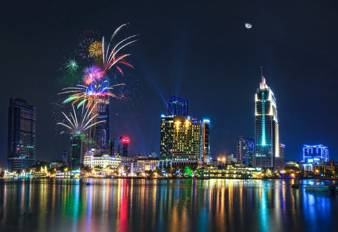 TP.HCM sẽ bắn pháo hoa tại 2 điểm trong dịp lễ 2/9. Ảnh minh họa