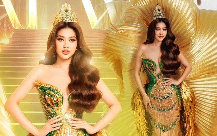 Đầm final walk của Thiên Ân cực lộng lẫy, chiếm spotlight chung kết là cái chắc! Ảnh 2