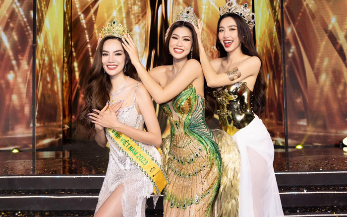 Hoàng Phương đọ sắc cùng Thuỳ Tiên - Thiên Ân, visual tân Hoa hậu thế nào? Ảnh 2