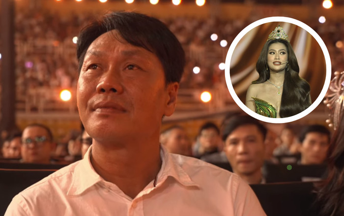 Bố hoa hậu Thiên Ân rơm rớm nước mắt trước màn final-walk của con gái Ảnh 2