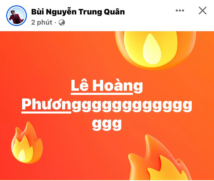 Trung Quân hô vang tên Hoàng Phương sau chiến thắng.