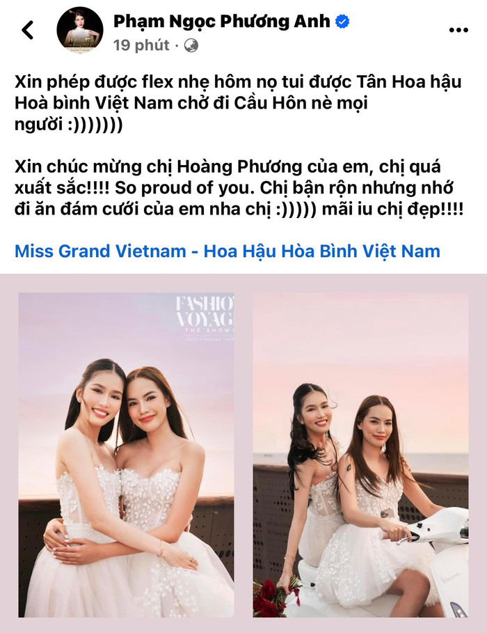 Phương Anh flex về 'chị guột'.