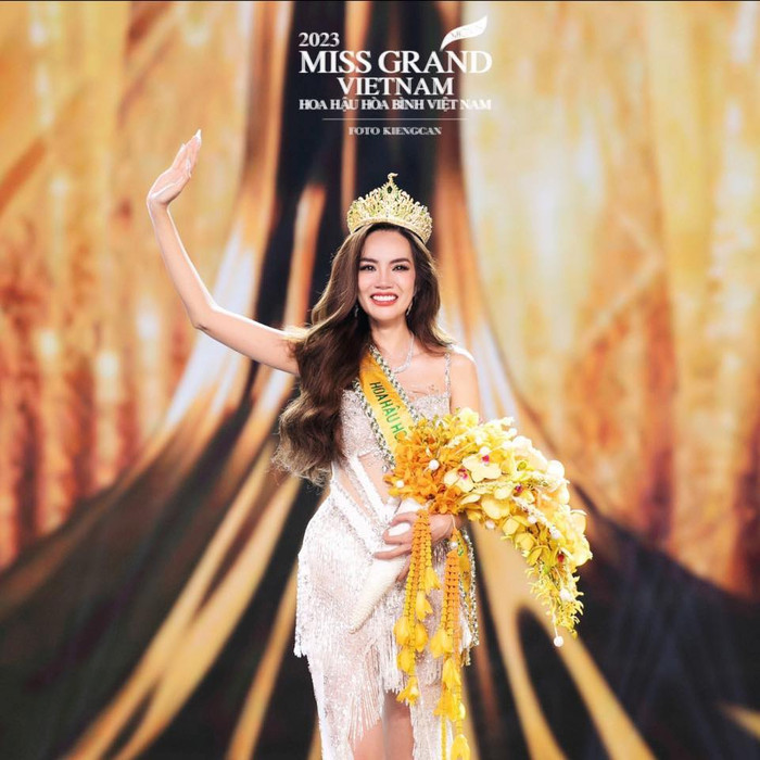 Việc Lê Hoàng Phương đăng quang trong đêm chung kết Miss Grand Vietnam 2023 đã chiếm trọn tình cảm từ khán giả (Ảnh: Kiengcan Team)