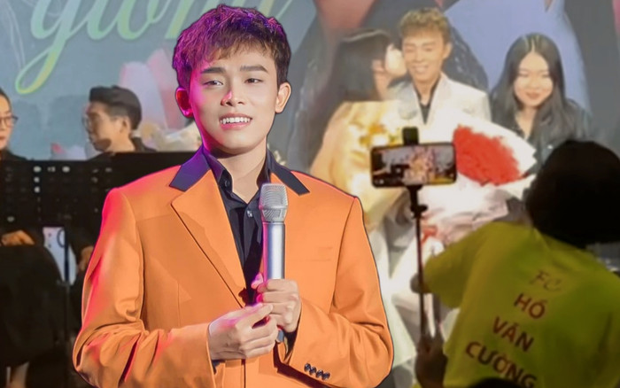 Hồ Văn Cường bị khán giả 'cưỡng hôn' trên sân khấu, nam ca sĩ phản ứng ra sao? Ảnh 2