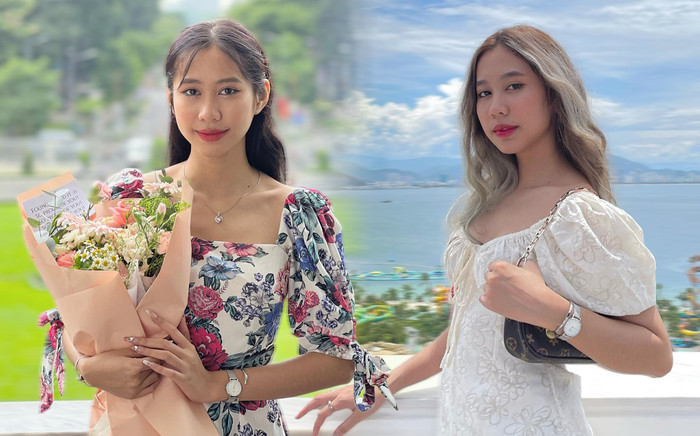 'Truyền nhân' Á hậu Thủy Tiên dự thi Hoa hậu Hoàn vũ Việt Nam 2023 Ảnh 2