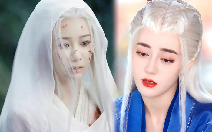 Cùng tạo hình tóc trắng, Địch Lệ Nhiệt Ba đẹp mê mẩn vẫn thua Dương Tử Ảnh 2