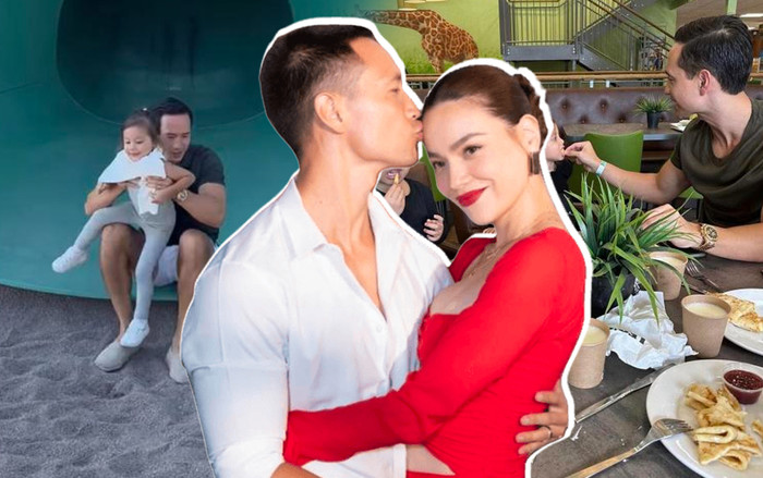 Kim Lý chăm con chu đáo, nhập vai 'bố bỉm' khi vắng bóng Hồ Ngọc Hà Ảnh 2