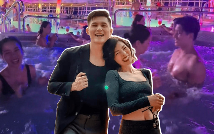 Không ngại hình tượng, Lệ Quyên - Lâm Bảo Châu vô tư lắc lư trong bồn tắm Ảnh 2