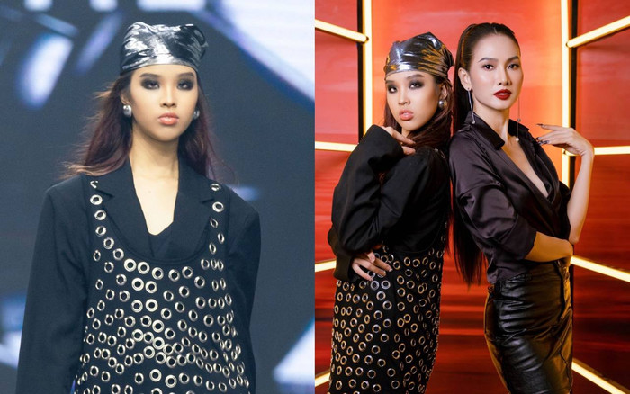 Mẫu nhí 13 tuổi khoe thần thái sắc lạnh trên sàn diễn, đọ dáng siêu mẫu Anh Thư Ảnh 2