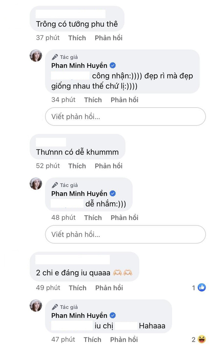 Huyền Lizzie thể hiện sự thích thú, hồ hởi khi nhận về những bình luận liên quan đến cô và Quân A.P