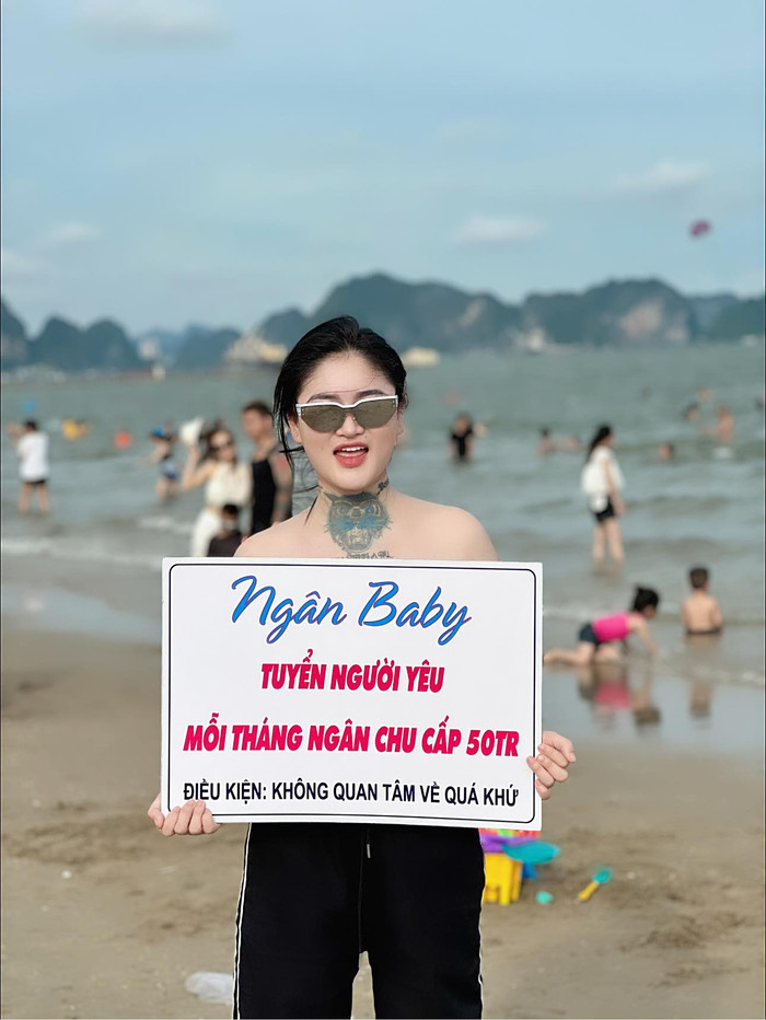 Ngân Baby nói gì về việc chu cấp 50 triệu đồng mỗi tháng nếu tìm được người yêu? Ảnh 1