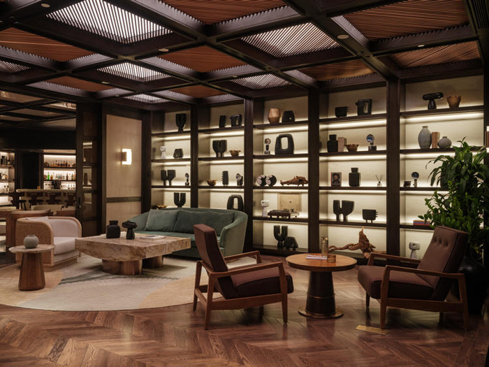 Không gian nơi các thành viên BLACKPINK thực hiện video.