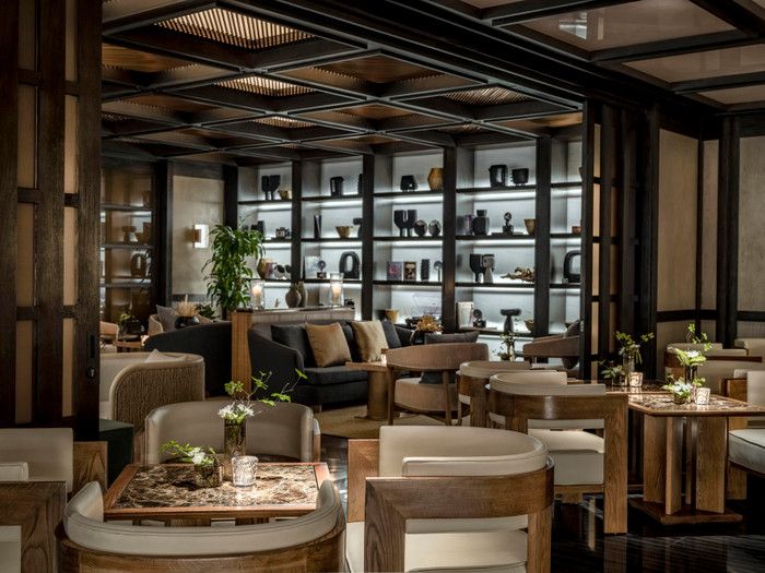 Những chi tiết bên trong Lounge này được bày trí sang trọng, tỉ mỉ.