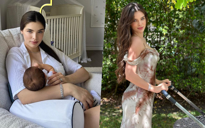 Say đắm sắc vóc mẹ bỉm của 'Á hậu Hoàn vũ được mệnh danh đẹp hơn cả thiên thần' Ảnh 2