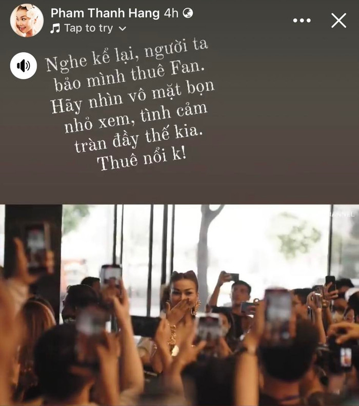 Siêu mẫu phải lên tiếng đính chính.