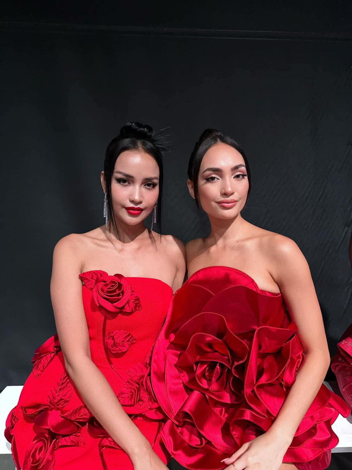 Ngọc Châu và Miss Universe 2022 R'Bonney Gabriel gặp lại nhau kể từ khi cùng nhau tham gia cuộc thi hồi tháng 1. 