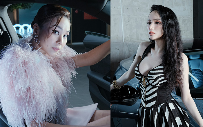 Cùng 'thả dáng' bên xế hộp, Thanh Hằng - Hương Giang ai thần thái đỉnh hơn? Ảnh 2