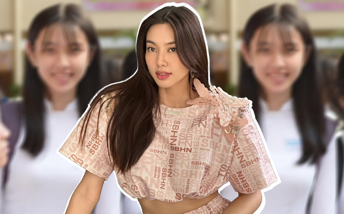 Rộ ảnh Thùy Tiên diện áo dài thời cấp 3, visual so với hiện tại sao mà khác quá Ảnh 2