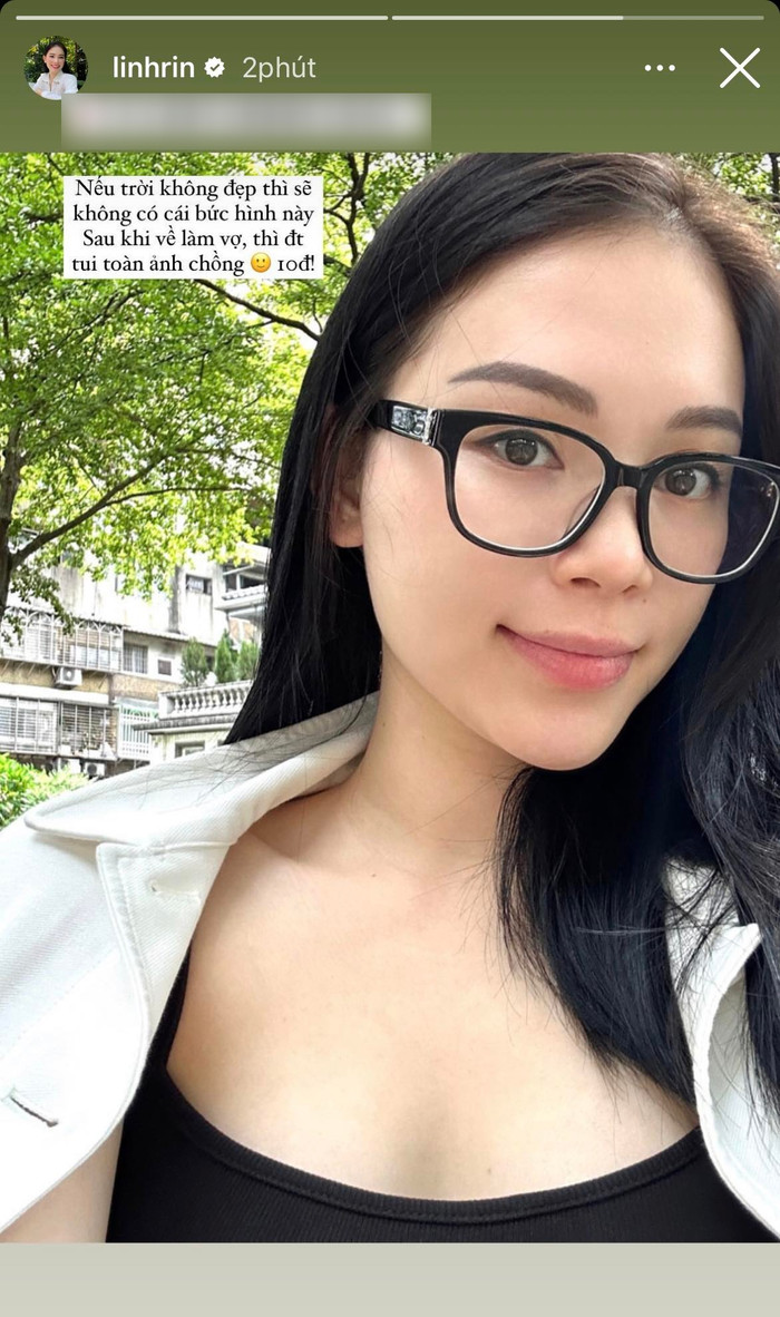 Vốn là người kín tiếng, đây là một trong những hiếm hoi Linh Rin chia sẻ về những thay đổi sau khi về chung một nhà với Phillip Nguyễn. 