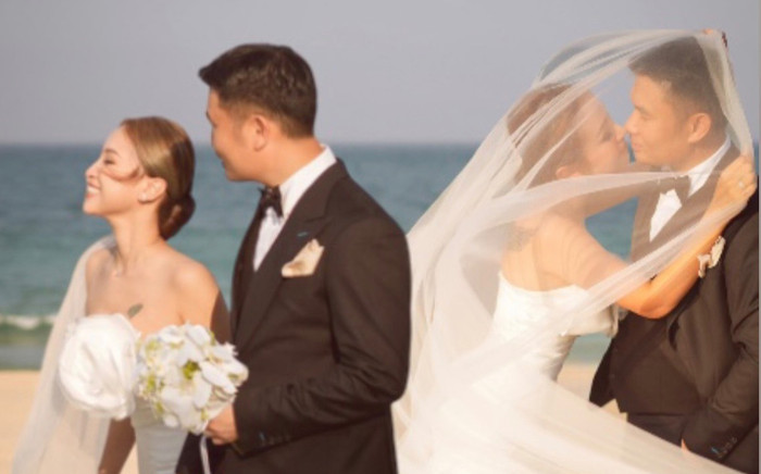 Ngắm bộ ảnh cưới ngọt ngào của Vân Hugo, ngày lên xe hoa đang đến gần Ảnh 2