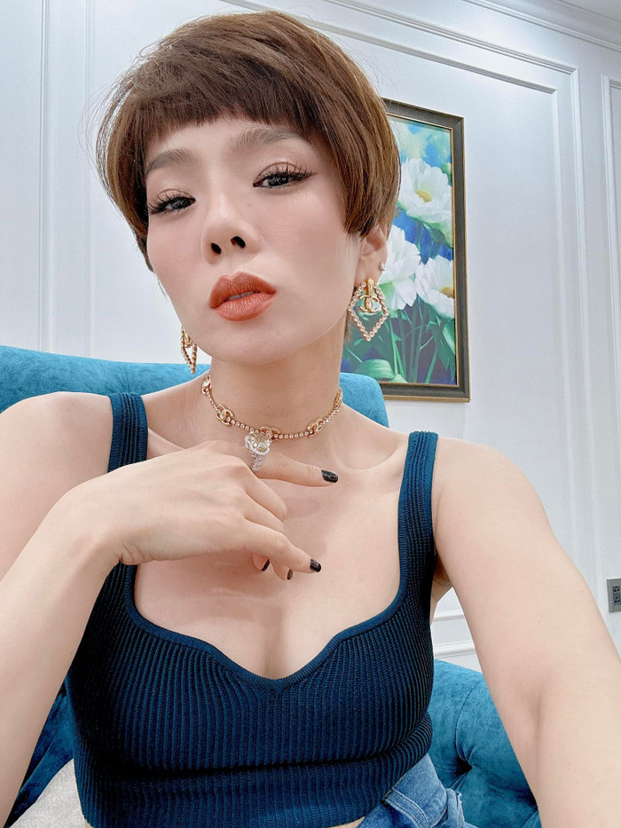 Lệ Quyên vui vẻ nhắn nhủ với fan: 'Đừng nhìn, ghét đấy'