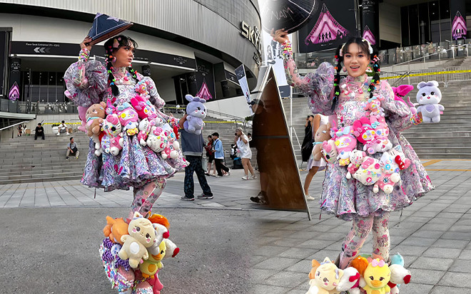 Tranh cãi outfit 'gấu nguyên cây' của Phạm Thoại đi đu concert BlackPink Ảnh 2