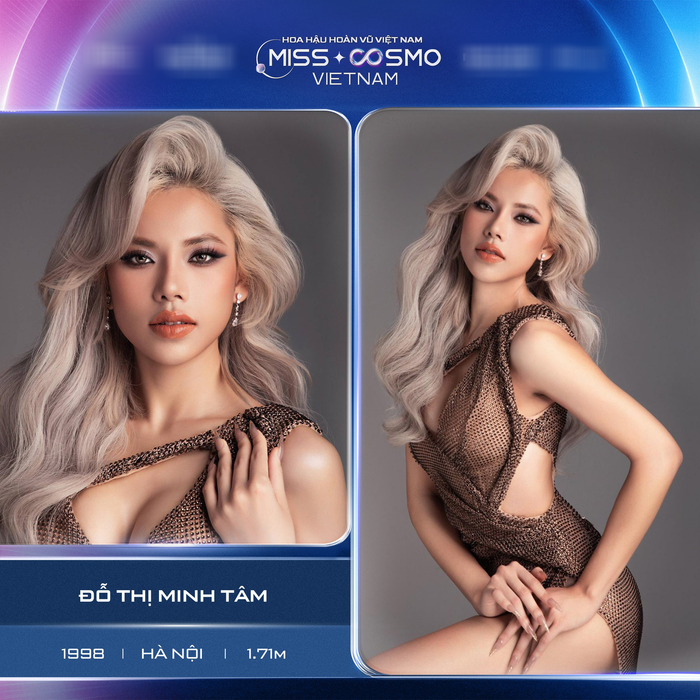 'Chiến binh' Đỗ Thị Minh Tâm (Hà Nội) nằm trong Top 45 Hoa hậu Hoàn vũ Việt Nam 2019. Cô nàng có chiều cao 1m71 và đang làm việc tại TP. HCM. Sau 4 năm, cô quyết tâm trở lại với cuộc thi làn nữa với sự đột phá về mặt hình ảnh. Minh Tâm tin rằng bản thân phù hợp với tiêu chí của Hoa hậu Hoàn vũ Việt Nam - Miss Cosmo Vietnam 2023. 