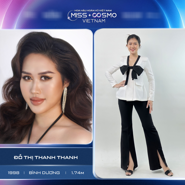 Đỗ Thị Thanh Thanh (Bình Dương) là thí sinh gây chú ý với chiều cao 1m74. Cô gái 25 tuổi từng đảm nhận nhiều vai trò quan trọng như Thành viên Ban chấp hành Hội sinh viên trường Đại học Ngân hàng TP.HCM năm 2016 - 2020; Trưởng Ban Truyền Thông Cuộc thi Hùng biện 'Say To Succeed' trường Đại học Ngân hàng TP.HCM năm 2018;.... Việc hoạt động sôi nổi và tích cực ở môi trường đại học đã giúp Thanh Thanh có thêm sự tự tin trên hành trình chinh phục ước mơ vương miện. 