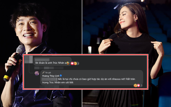 Thông qua câu trả lời này, có thể ngầm hiểu rằng Trúc Nhân không phải là khách mời trong show diễn của Hoàng Thùy Linh. 