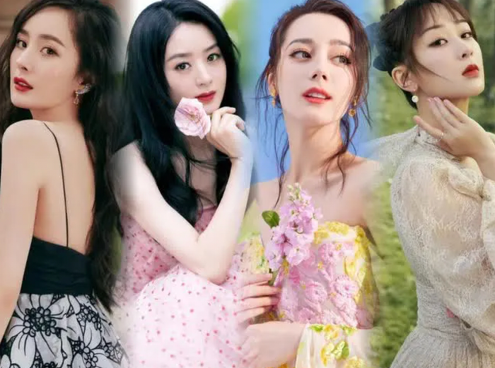 Nhiều năm liền, Dương Mịch vẫn thuộc trong danh sách Tứ đại lưu lượng nữ. (Ảnh tổng hợp)