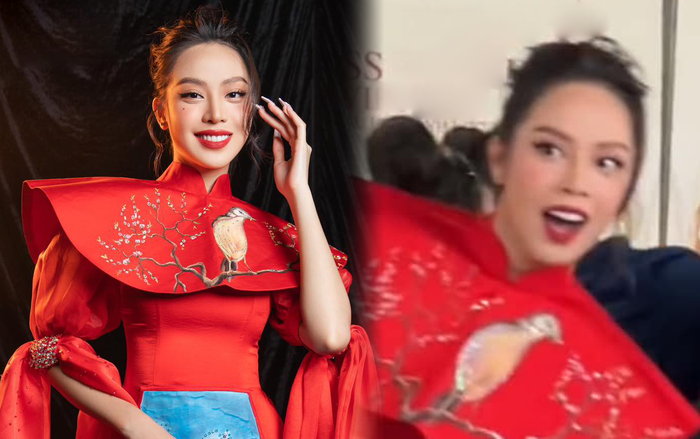 Biểu cảm của mỹ nhân quê Đà Nẵng khi đang tám chuyện thì bị gọi tên.