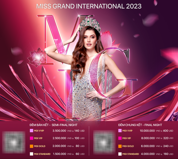 Có Engfa Waraha biểu diễn, giá vé Miss Grand International tại Việt Nam thế nào? Ảnh 2