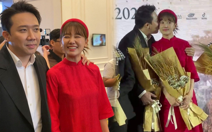 Trấn Thành liên tục hôn Hari Won tại sự kiện công bố phim Đất Rừng Phương Nam Ảnh 2