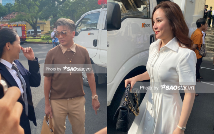 Đàm Vĩnh Hưng và Vy Oanh có mặt tại phiên toà xét xử bà Nguyễn Phương Hằng sáng ngày 21/9.