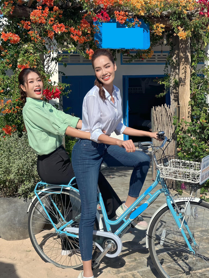 Đoàn Thiên Ân và Lê Hoàng Phương thường cùng nhau xuất hiện trong những sự kiện, lịch trình công việc của công ty