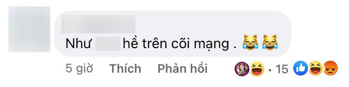 Phương Oanh chỉ thả 'haha' khi bị mỉa mai là 'hề trên cõi mạng'. (Ảnh chụp màn hình)